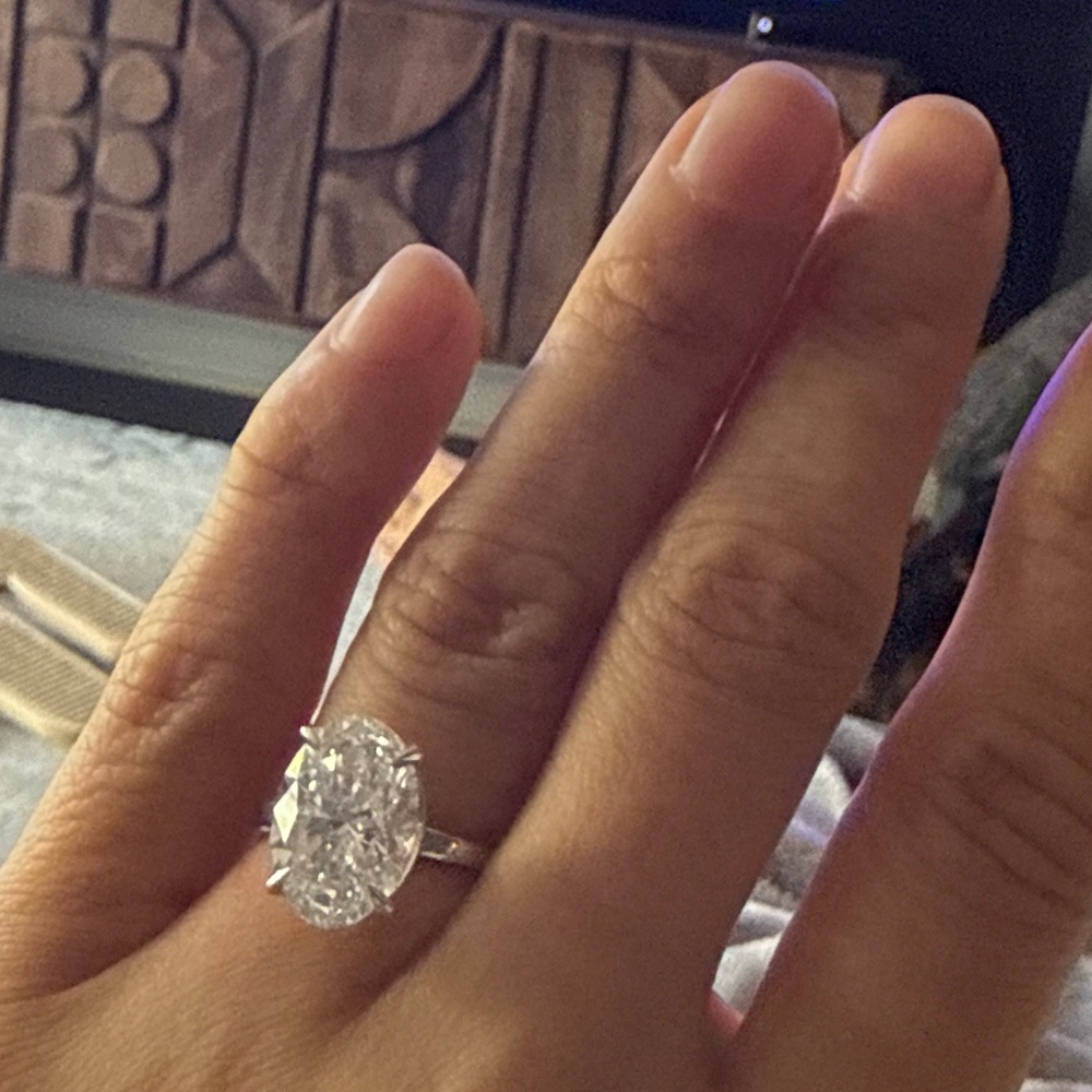 4.66 oval lab diamond ring!